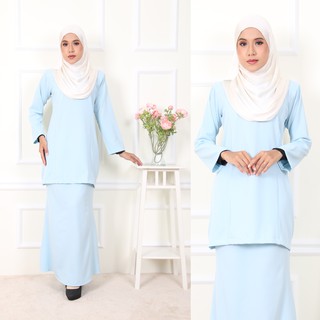 Shop Malaysia Baju Kurung Baju Kurung Palin Labuh Moden Baju Kurung Moden Wanita Terkini Plain Soft Como Crepe Shopee Singapore