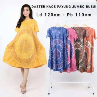  Daster  Kencana  Ungu  Batik  Abstract Motif Button Neck 