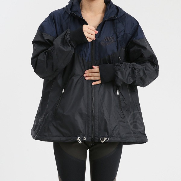 nike sportswear windrunner long novelty jacket