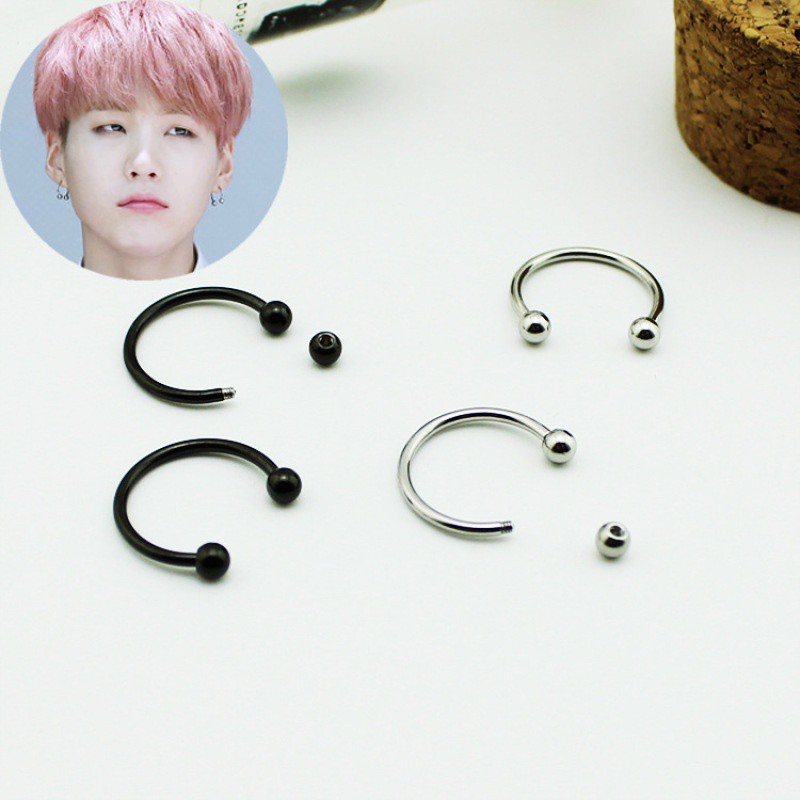 1Pair BTS Bangtan Boys JIN JIMIN Album Stud Earrings | Shopee Singapore