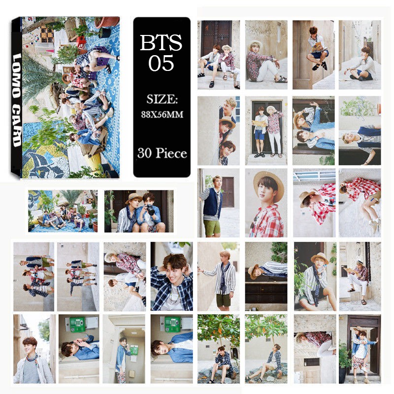 Kpop Bts Group Album Lomo Card Self Made Paper Photocard Shopee Singapore