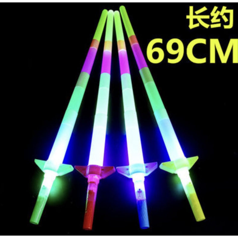 retractable light saber toy with LED light collapsable sword lightsaber sabre Shopee Singapore