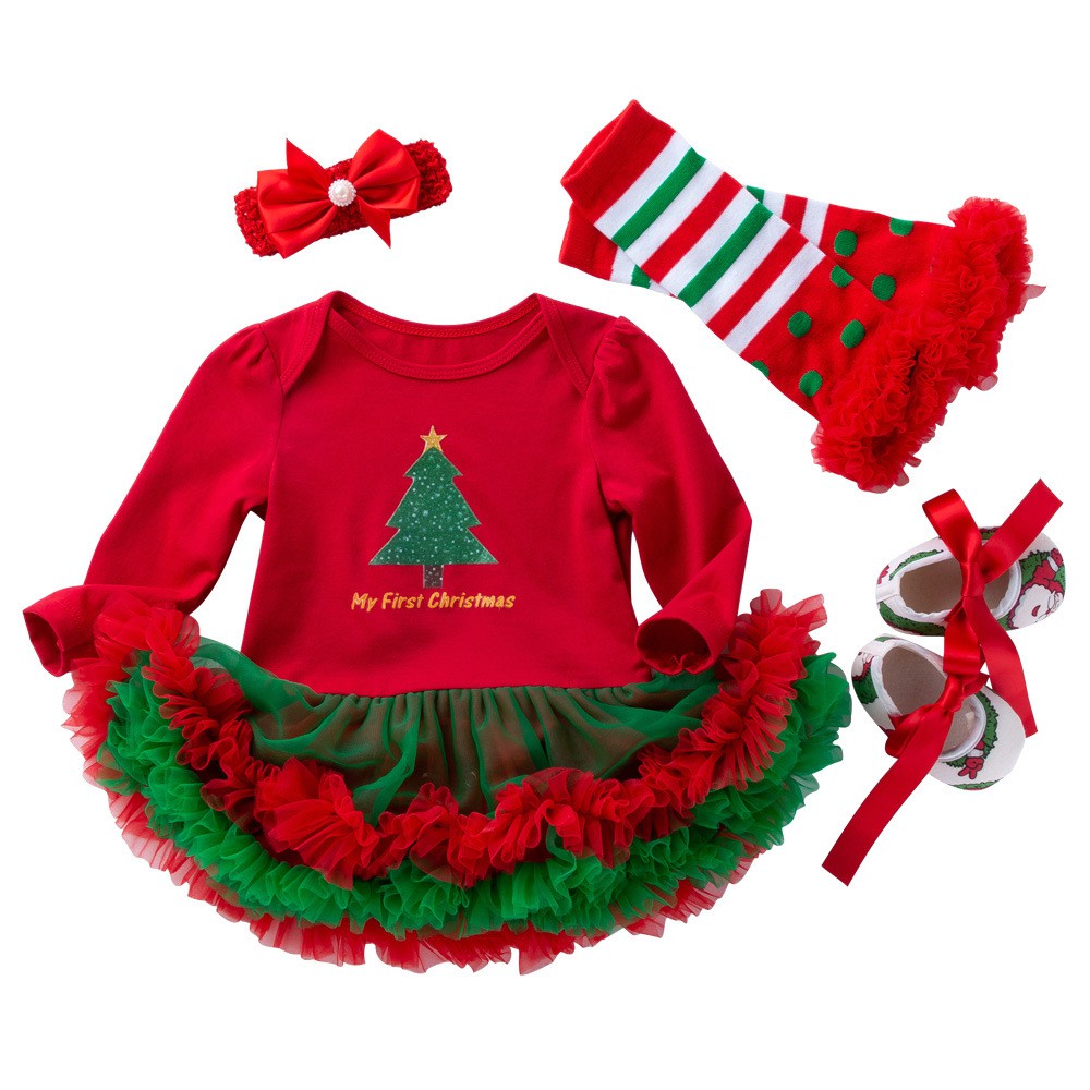 baby's first christmas dress
