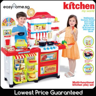 toy kitchen red