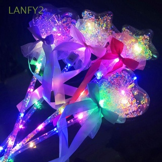 LANFY2 LED Magic Fairy Stick Magic Gift 1PC Star Love Heart Party Cosplay Props Novelty Kids Toy Fairy Flashing Wands Light-up Magic Ball Wand