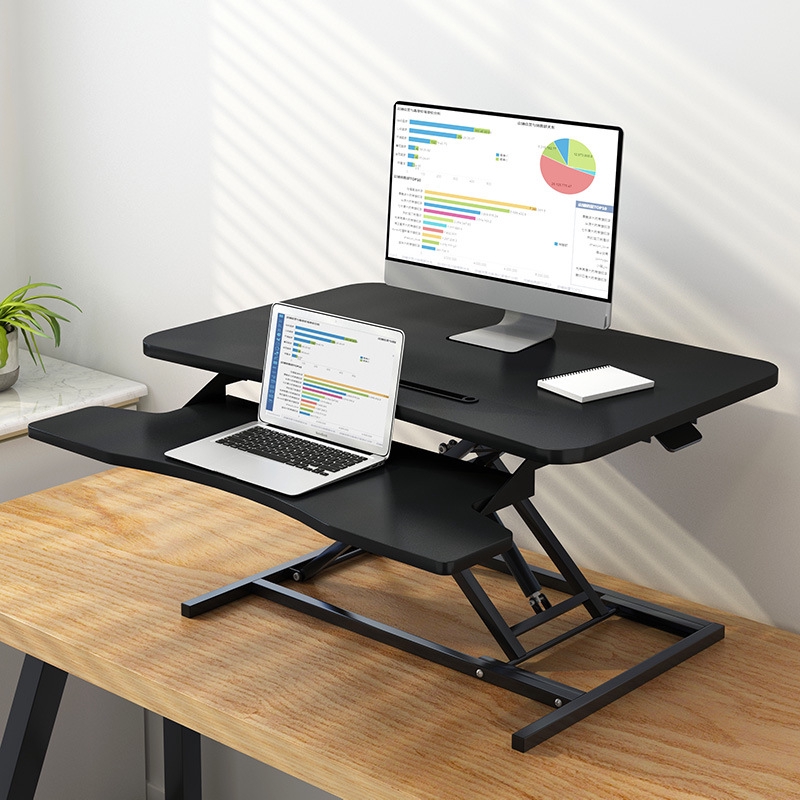 Stand Up Elevator Office Desk Folding Heightening Lifting Computer