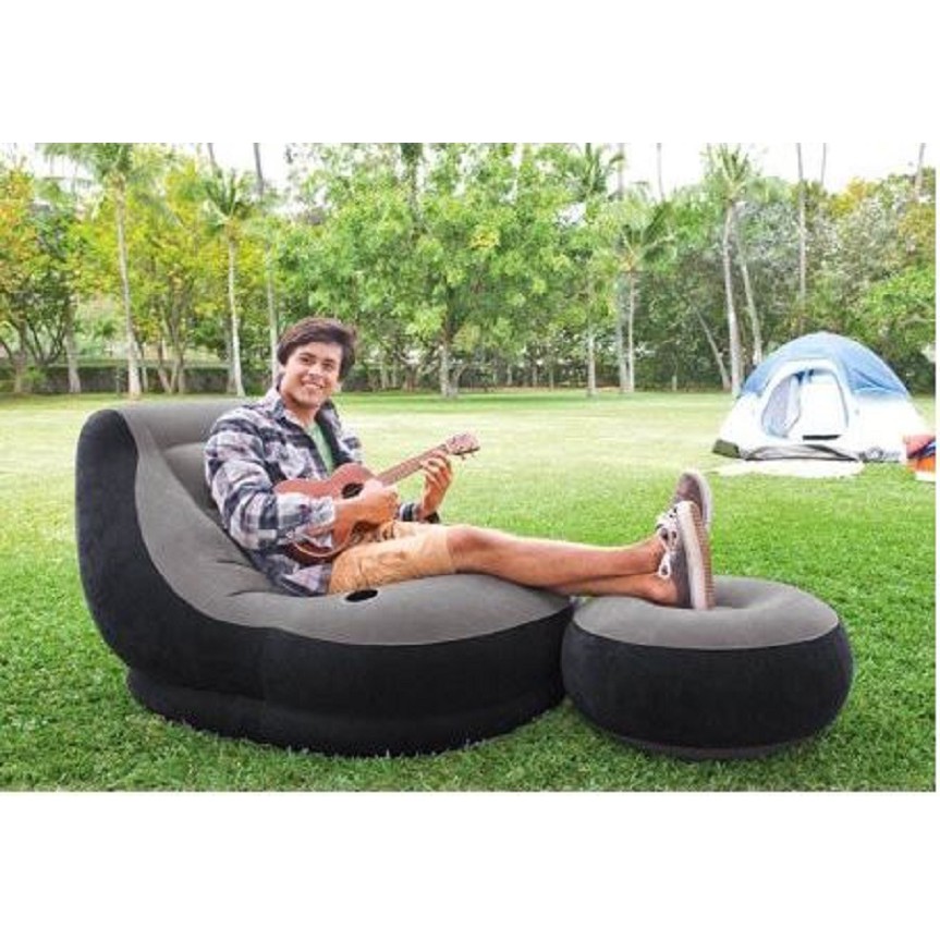 ORIGINAL INTEX SOFA with Foot Rest Inflatable Sofa Air ORIGINAL INTEX SOFA with Foot Rest Inflatable Sofa Air