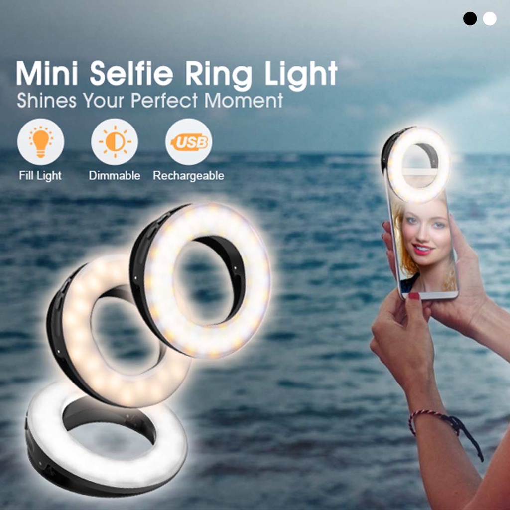 how to charge selfie ring light