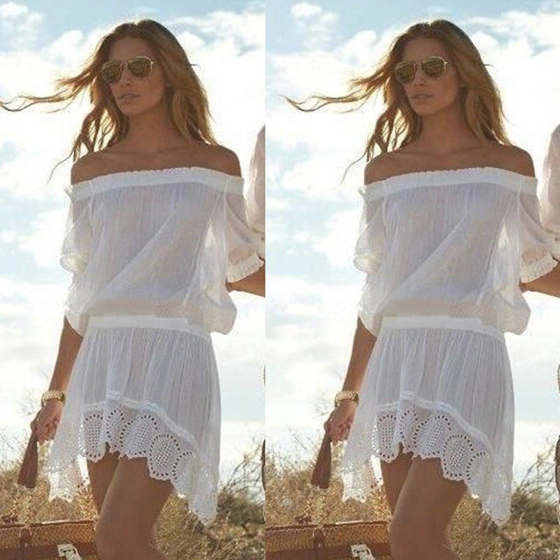 off the shoulder swim cover up