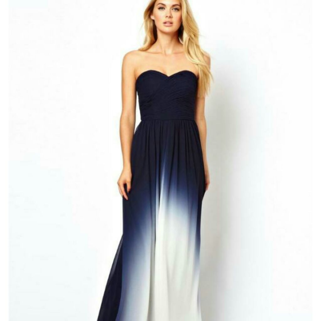 ombre maxi dress
