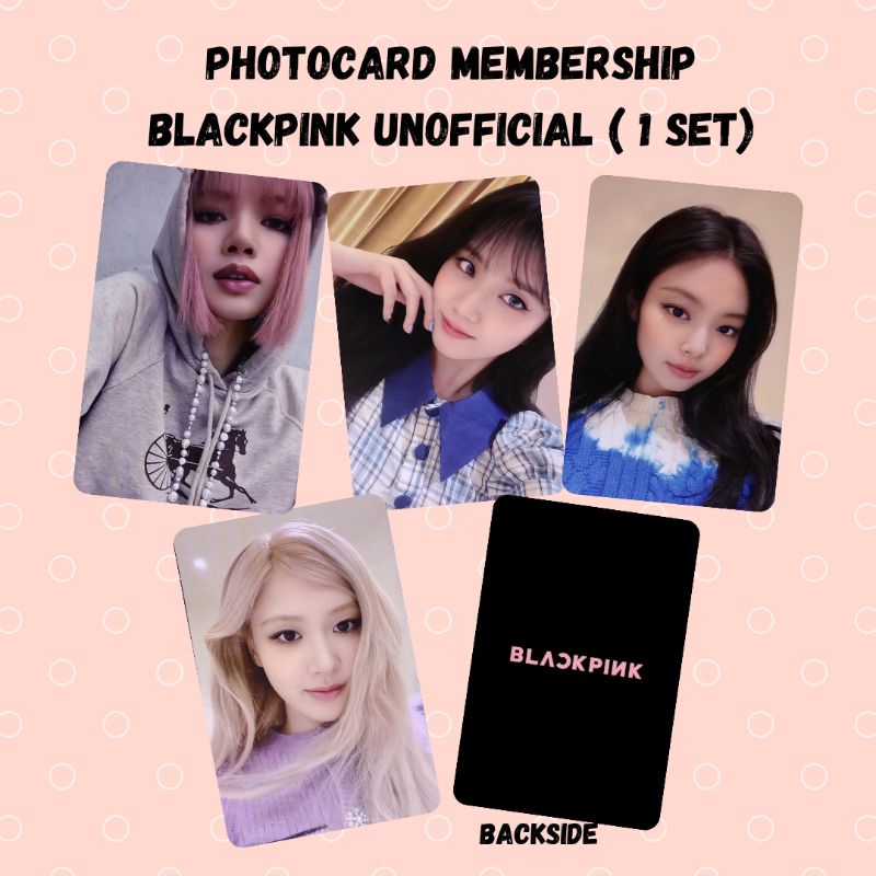 Blackpink Membership Weverse Unoff Photocard (1set) 