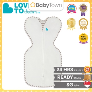 LOVE TO DREAM SWADDLE UP ORGANIC-1.0 TOG | CREAM | NEWBORN - M SIZE |  SG LOCAL SELLER | READY STOCK | BabyTown #0