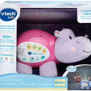 vtech baby lil critters soothing starlight hippo pink