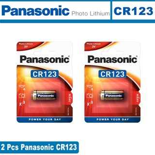 Panasonic CR123 CR123A Lithium Battery ( 1 Pair )