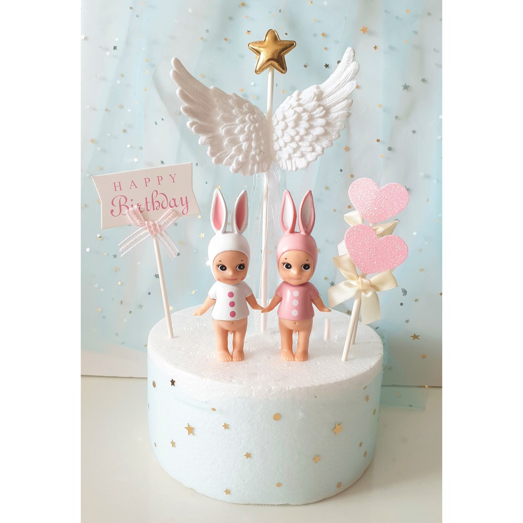 Baby Angel Wings Birthday Cake Toppers Birthday Cake Decoration