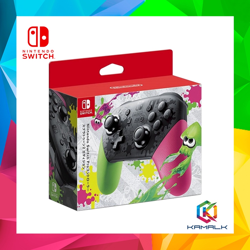 Nintendo Switch Pro Controller Splatoon 2 Edition + 1 Week Warranty ...