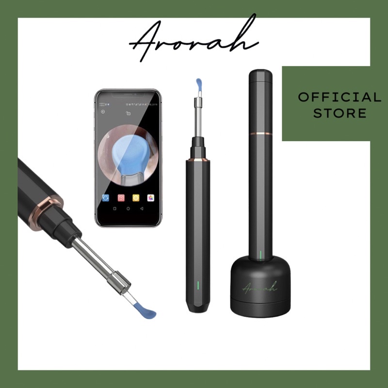 [ARORAH] Wireless Otoscope Ear Scope, 3.9mm UltraThin HD Ear Endoscope
