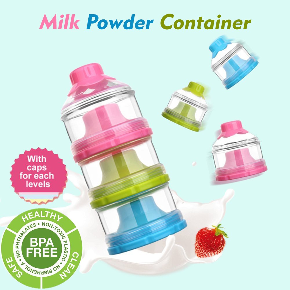 BPA Free baby infant Milk Powder Dispenser Three Chamber/Milk Powder