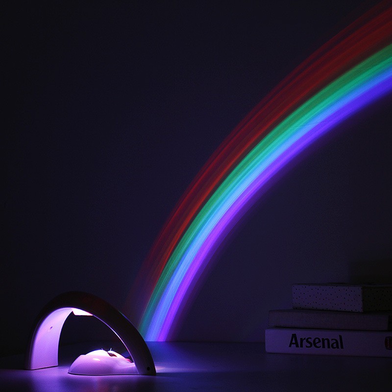 Led Colorful Rainbow Night Light Romantic Sky Rainbow Projection Lamp