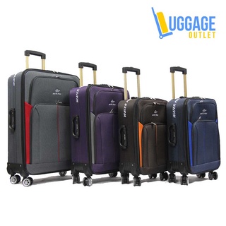 Economical Expandable Softside Fabric Suitcase with 8 wheels