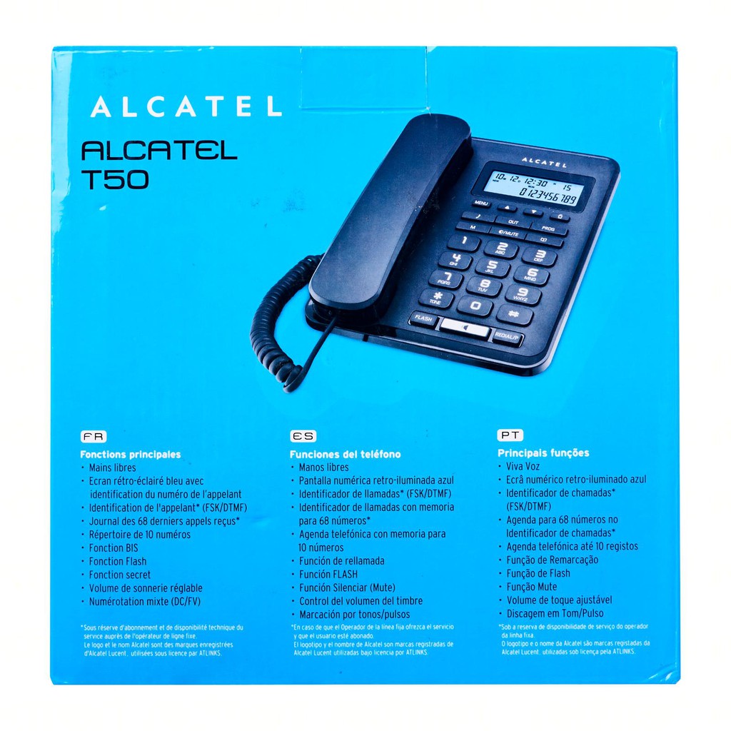 Alcatel T50 Corded Phone With Display Shopee Singapore