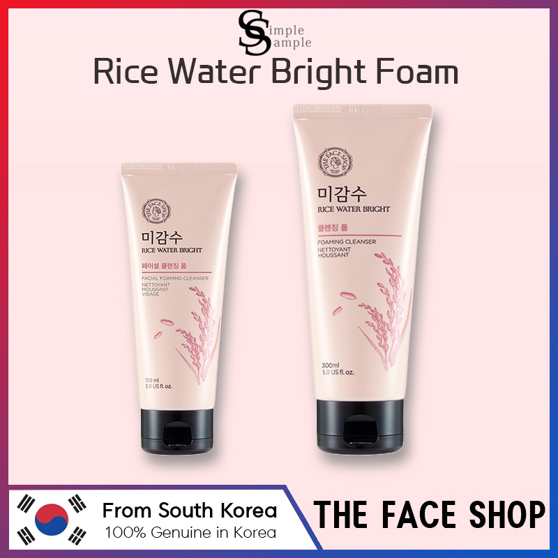 [THE FACE SHOP] Rice Water Bright Foam 150ml/300ml forming Cleansing ...