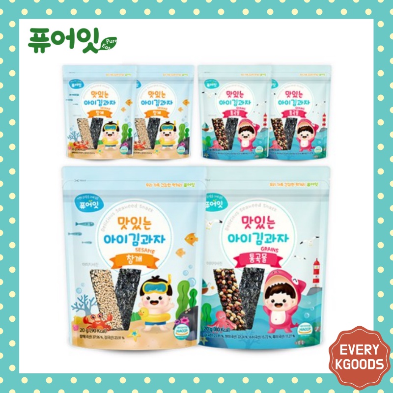 naebro pure eat organic seaweed snack, baby food, baby snack, snacks