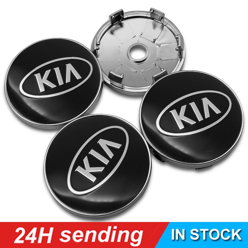 lovely.ZXH 4pcs Wheel Center Hub Caps Car Emblem Badge Logo Center Cap Fits For KIA 60mm 