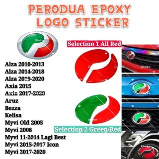 Perodua Alza Axia ARUZ Viva Bezza Myvi KELISA Red & Green 