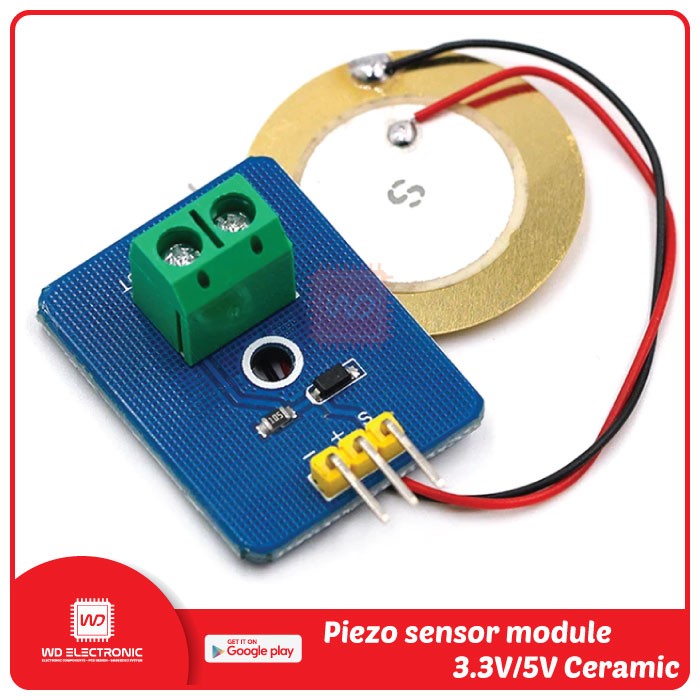 Piezoelectric Vibration Sensor Module Piezo Module Shopee Singapore