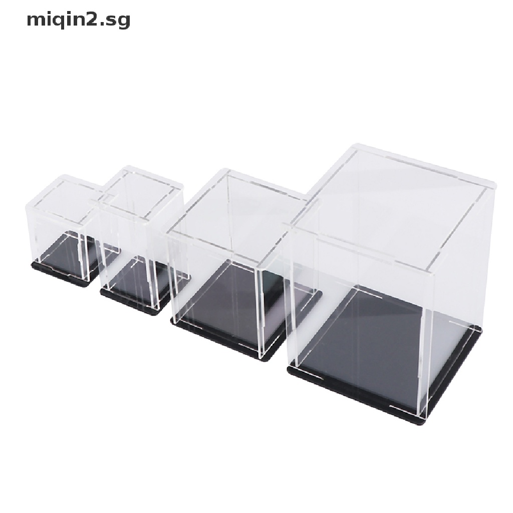 [MQ2] Acrylic Display Case Self-Assembly Clear Cube Box UV Dustproof Toy Protection [sg]
