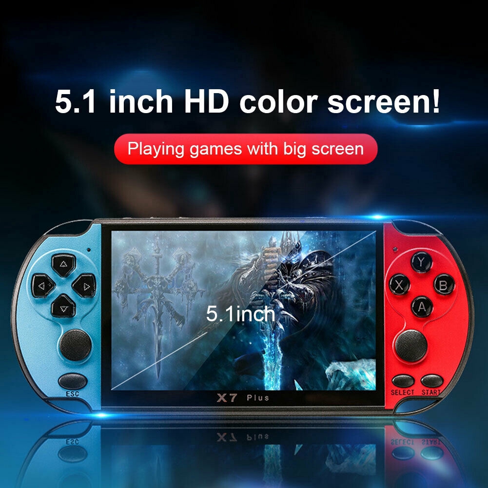 Lcd 5inch Game Console Rocker Games Psp Builtin 10000 X7 Plus Handheld Double Shopee Singapore