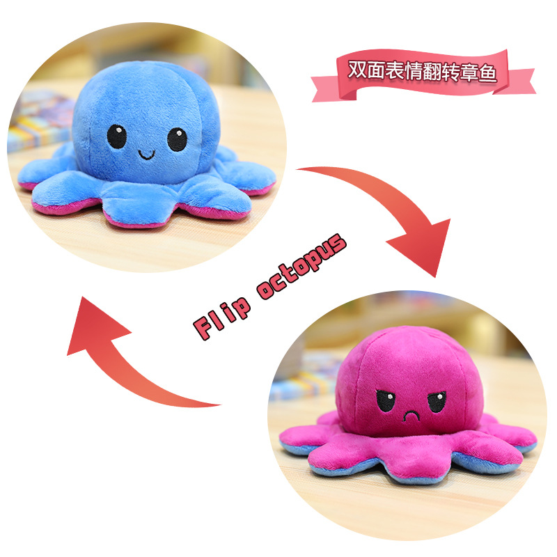 reversible octopus plush large