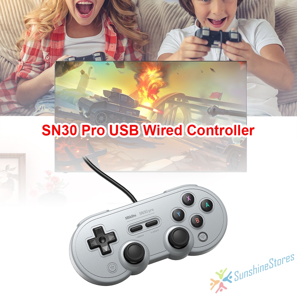 Ss 8bitdo Sn30 Pro Usb Wired Gamepad Controller For Switch Pc Raspberry Pi Steam Shopee Singapore