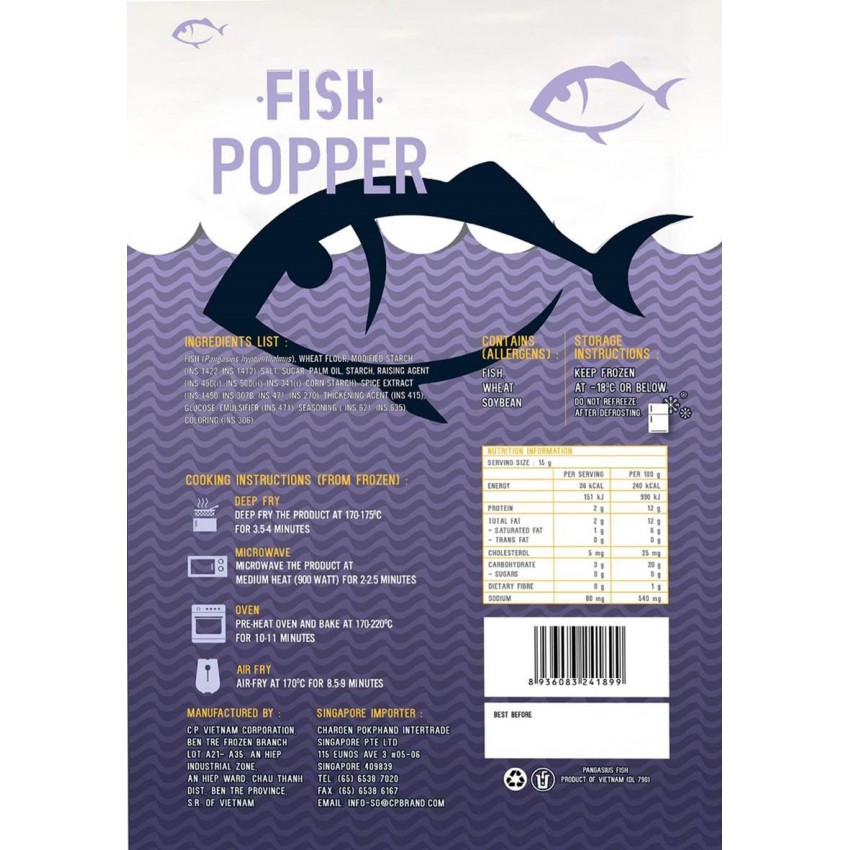 Kitchen Joy By Cp Kitchen Joy Fish Popper 350g Frozen Food Halal Shopee Singapore