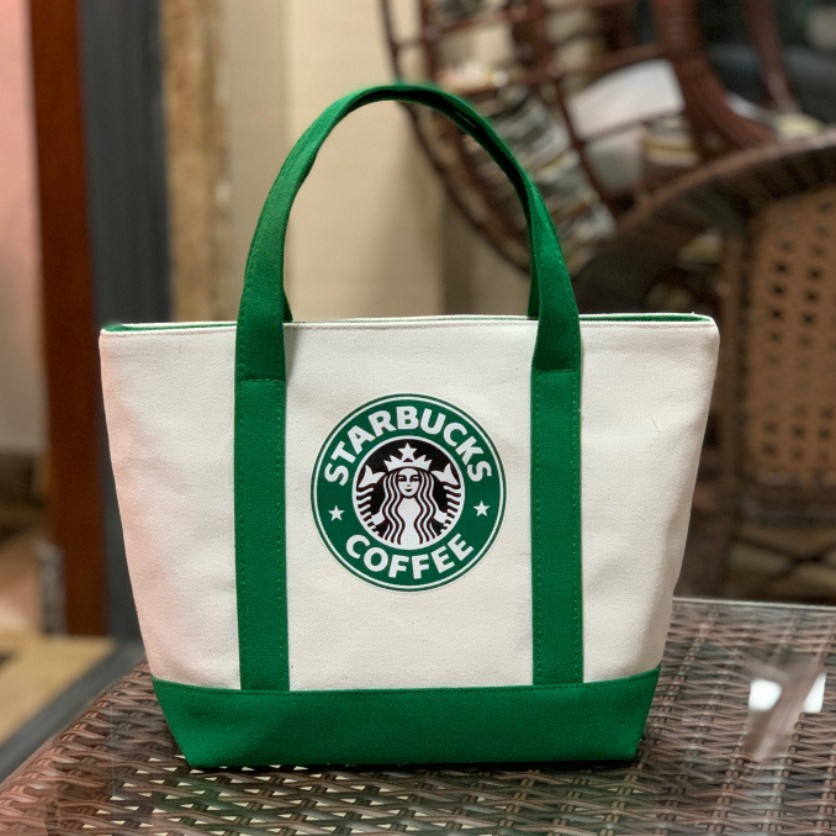 reusable shopper bag starbucks large