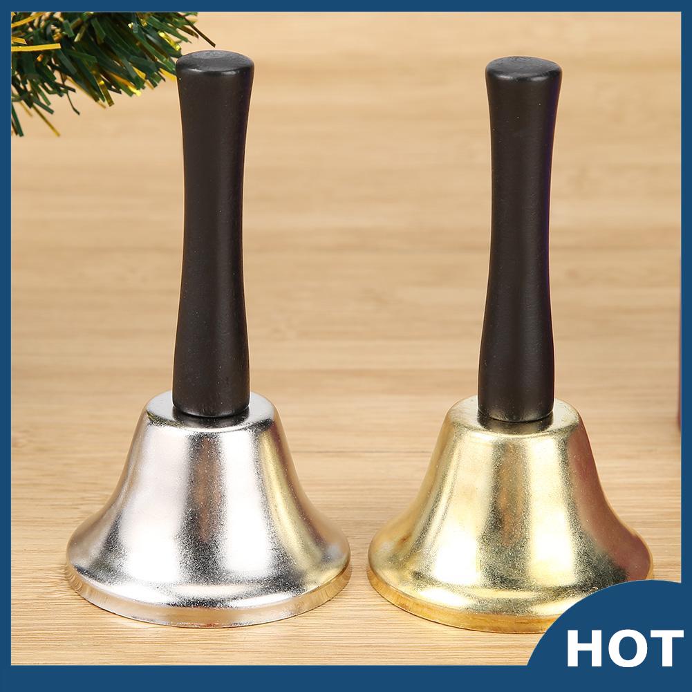 Multi-Purpose Metal Handbells for School Hotel Churchl antique brass Classroom Sofecto Hand Bell Call Bell Bar Alarm Christmas and Wedding Service 