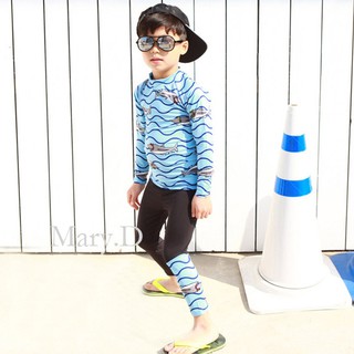 Kids Boys Boy Korean Baby  Shark  Swimsuit Swimming Suit 