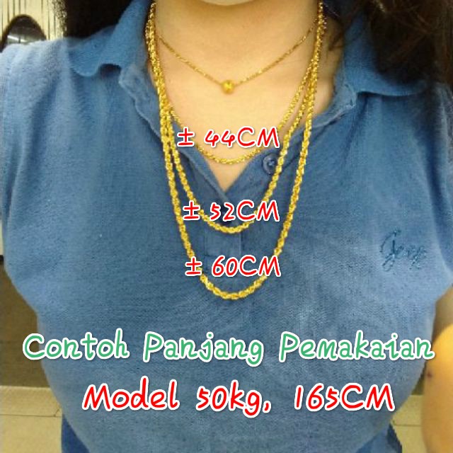 Shop Malaysia Wing Sing 916 Gold Rantai Leher Pintal Kosong Emas 916 Hollow Rope Chain Shopee Singapore