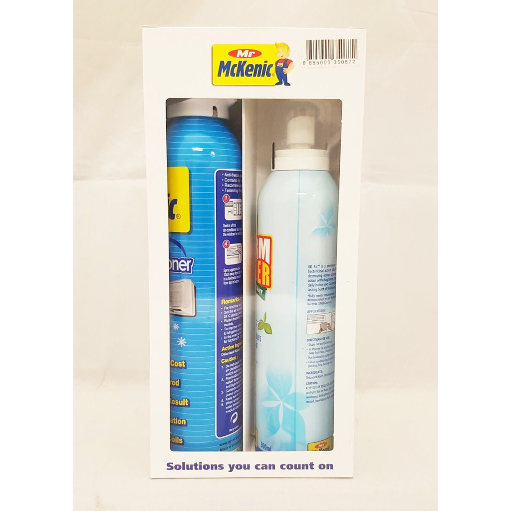 Mr Mckenic Twin Pack Air Con Cleaner Germ Killer Shopee Singapore