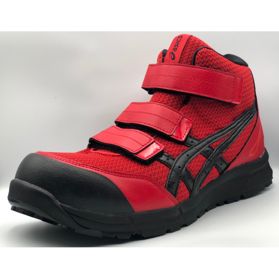 Ready Stock Asics Safety Shoe Highcut Red X Black 2021 Model Shopee Singapore