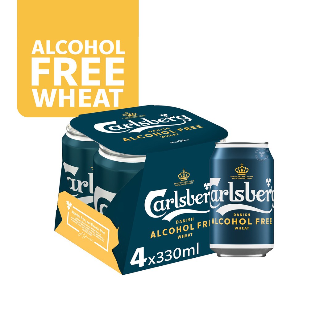 Carlsberg Alcohol Free Wheat Beer 330ml Can [Bundle of 4](Expiry1/9