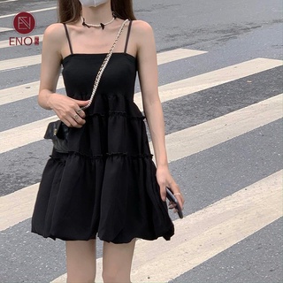 ENO Sweet Spice Girl Little Black Dress Suspender Skirt Girl Little Girl Little Short Skirt
