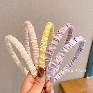 Image of thu nhỏ Korean Candy Color Hair Band Sweet Folds Headband Hair Accessories #4