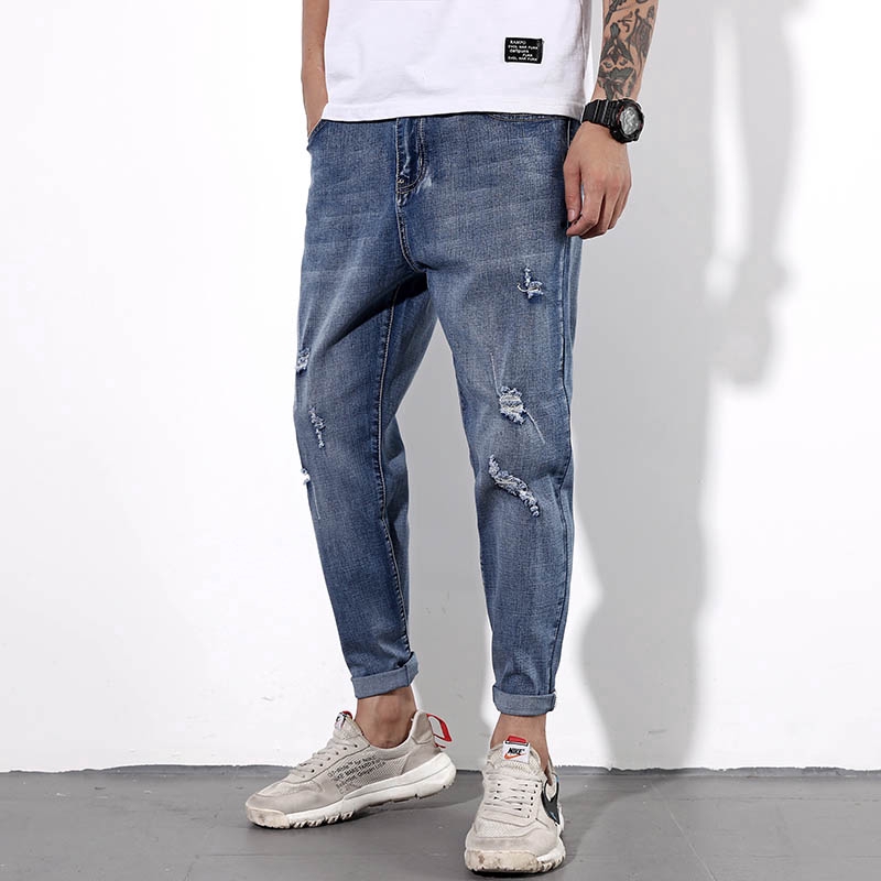 big men ripped jeans