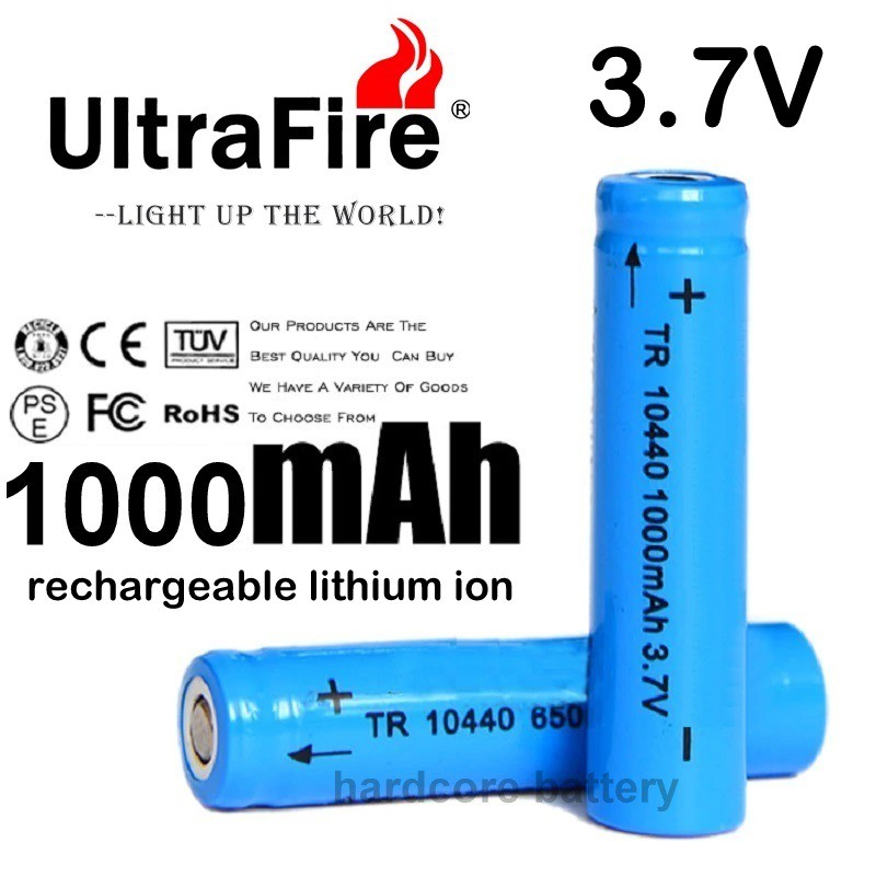 ultrafire-10440-3-7v-1000mah-li-ion-lithium-rechargeable-icr-battery