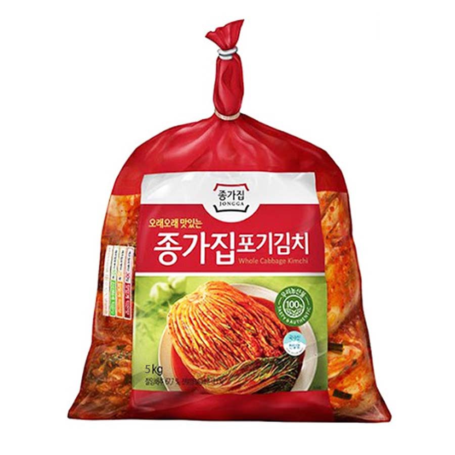 Jongga Poggi Kimchi, Whole Cabbage Kimchi 5kg (HALAL) [종가집 포기김치 5kg