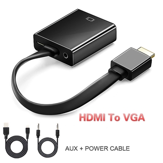 HDMI to VGA adapter Digital to Analog Video Audio Converter Cable 1080p for PC Laptop