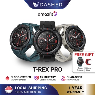 【FREE STRAP】Amazfit T-Rex Pro Smart watch 47mm 1.3 inch AMOLED Strong battery life & outdoor activities GNSS GPS