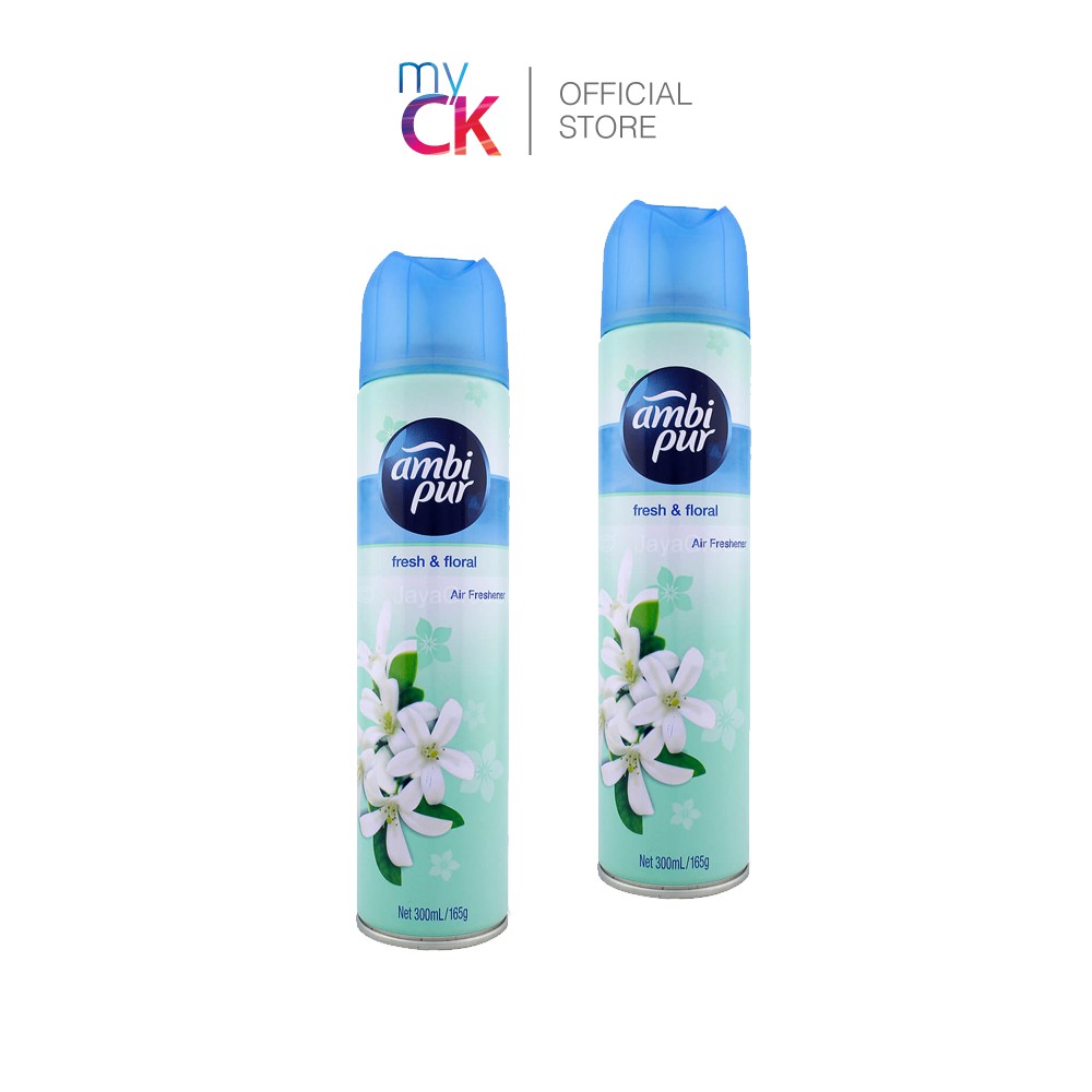 (Bundle of 2) Ambi Pur Air Freshener Fresh & Floral 300ml Shopee